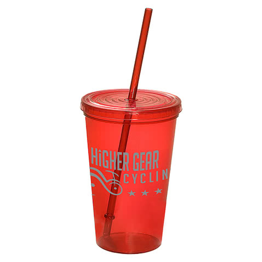 20 oz. Econo Sturdy Sipper Tumbler with Straw