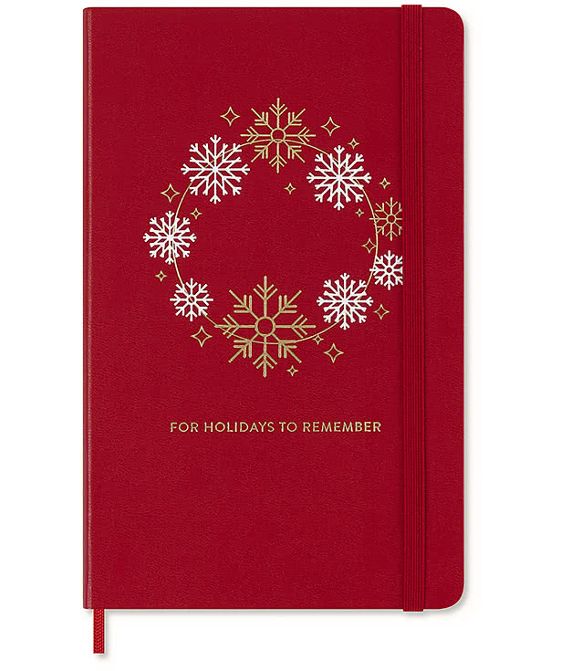 Moleskine Hard Cover Holiday Notebook and GO Pen Gift Set