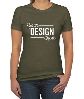Next Level Women's Slim Fit Jersey Blend T-shirt - Color: Military Green