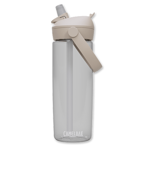CamelBak Full Color 20 oz. Thrive Flip Straw Tritan Renew Water Bottle in Clear