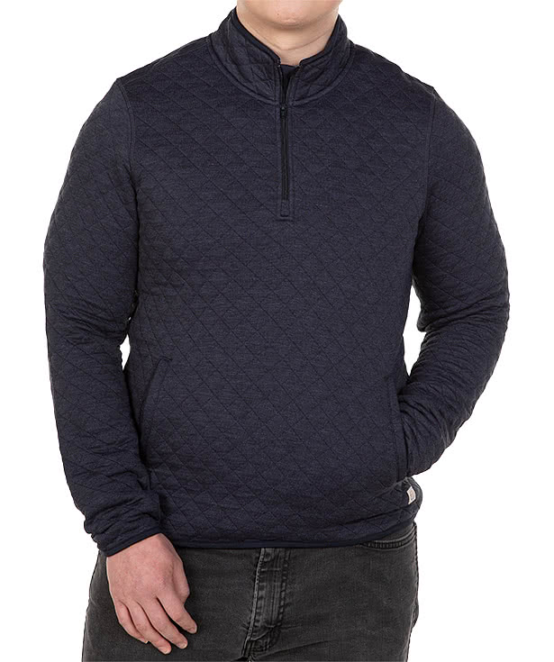 Marine Layer Corbet Quilted Quarter Zip Sweatshirt