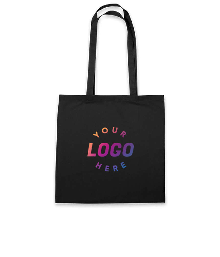 Promotional Lightweight 100% Cotton Tote Bag in Black