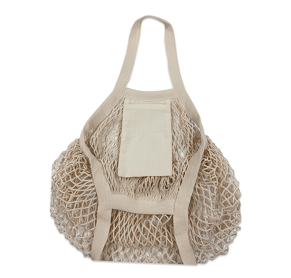 Cotton Mesh Market Tote Bag-default