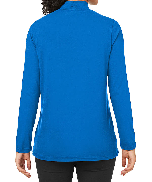 Devon & Jones Women's Raleigh Shawl Collar Long Sleeve Shirt - Printed