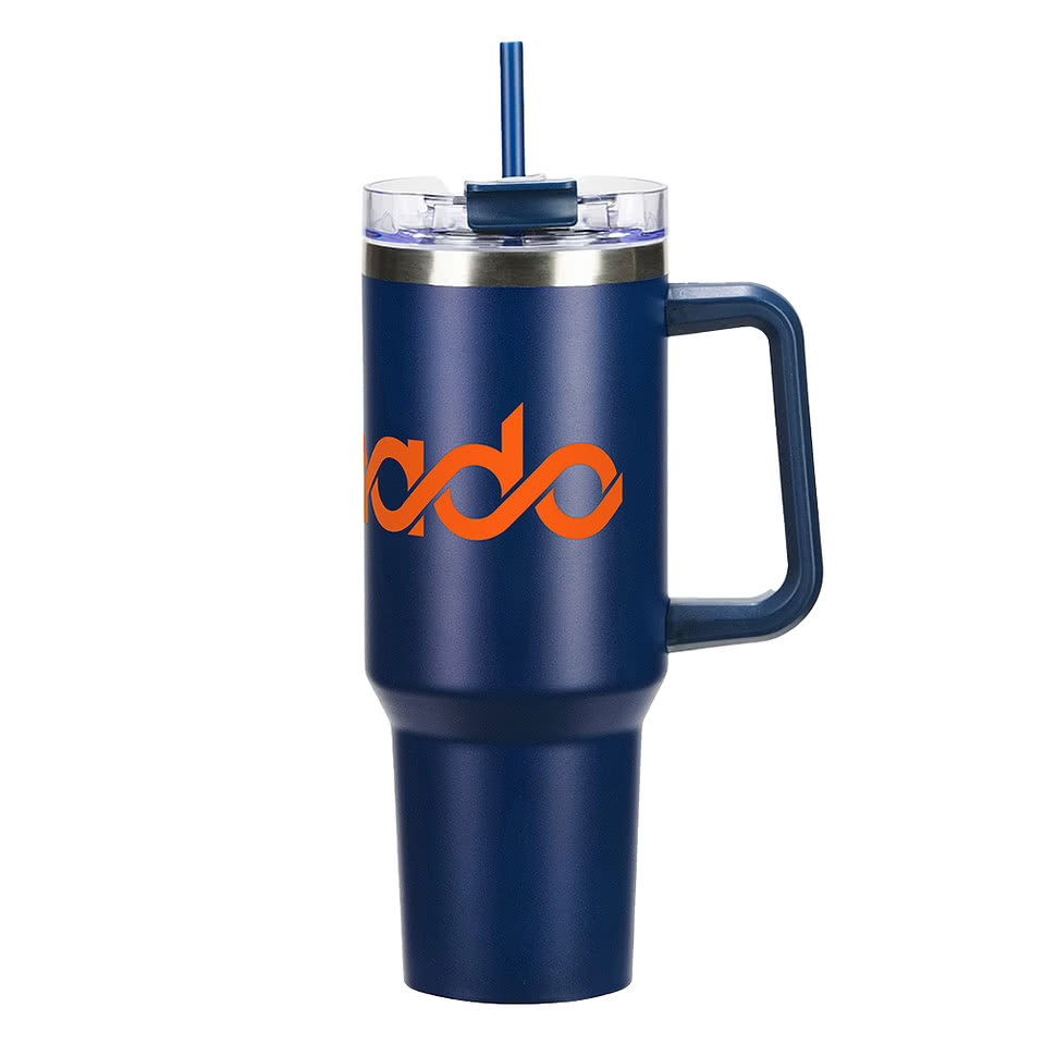 40 oz. Maverick Stainless Steel Insulated Tumbler with Straw