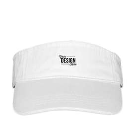 Valucap Bio-Washed Visor - Color: White