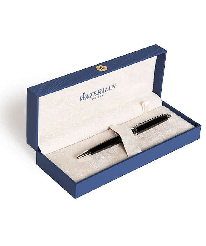 Laser Engraved Waterman Hemisphere Ballpoint Pen (blue ink)