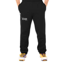 Russell Athletic Cotton Rich Open Bottom Sweatpants - Color: Black