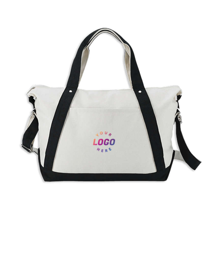 Rivage Weekender Duffel Bag in Black