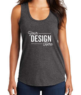 District Women's Tri-Blend Racerback Tank - Color: Heathered Charcoal