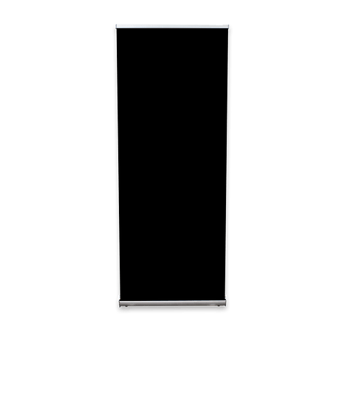 Full Color 31.5" x 81.6" Stratus Retractable Banner Kit in Black