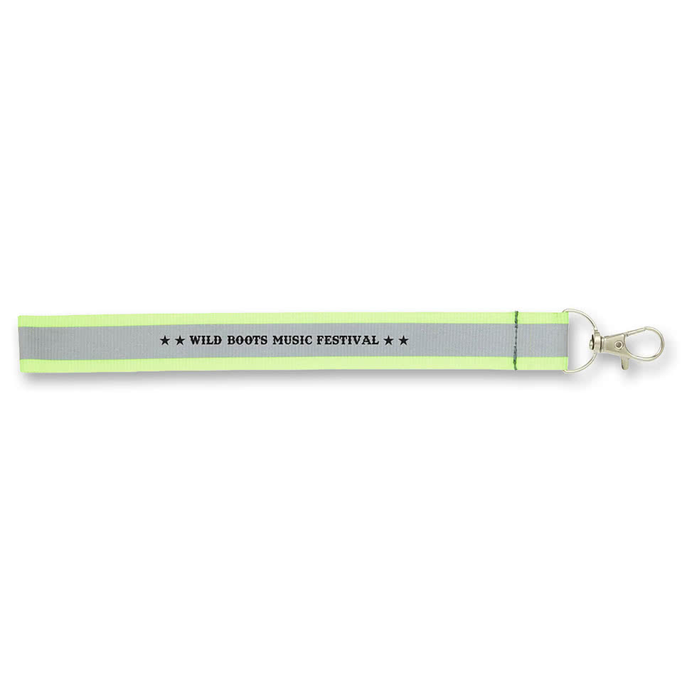 Reflective Recycled Wrist Lanyard