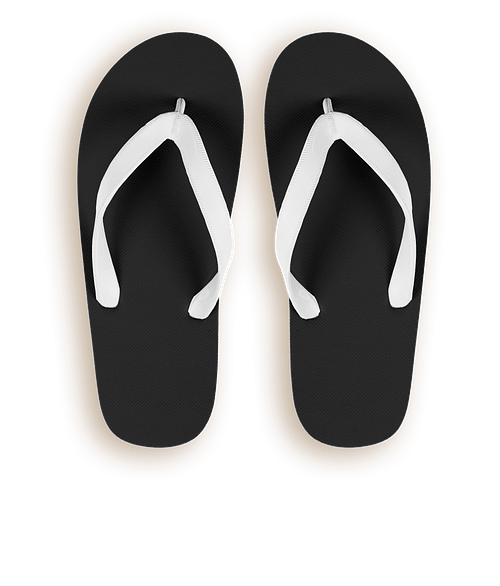 Flip flops black colour Clearance