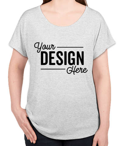 Next Level Women's Tri-Blend Dolman T-shirt - Heather White