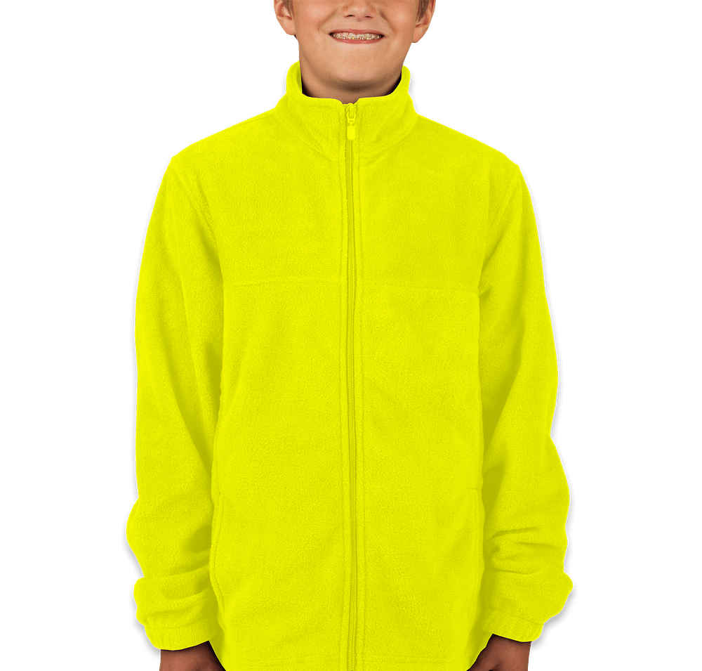Harriton Youth Full Zip Fleece Jacket-default