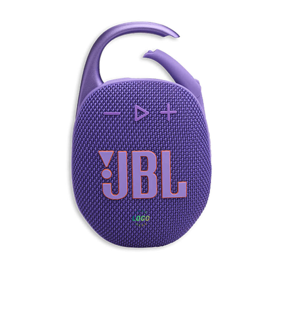 Full Color JBL Clip 5 Ultra Portable Waterproof Bluetooth Speaker in Purple