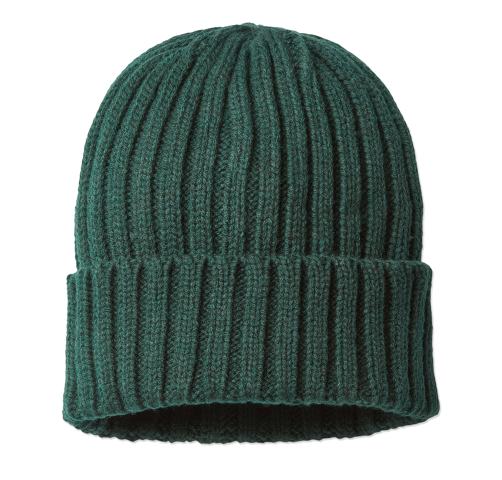 Atlantis Headwear Shore Recycled Cable Knit Cuff Beanie-default