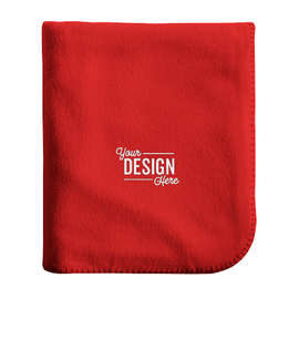 Alpine Fleece Throw Blanket - Color: Red