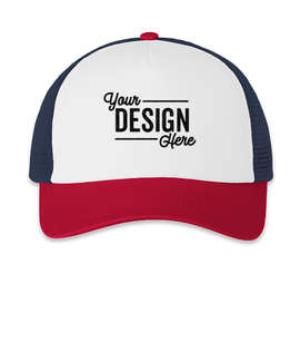 Imperial North Country Snapback Trucker Hat - Color: White / Red / Dark Navy