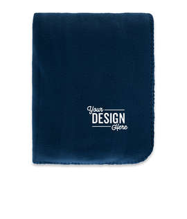 Port Authority Fleece Blanket with Strap - Color: Navy