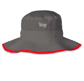 The Game Ultralight Booney Hat - Color: Dark Grey / Red