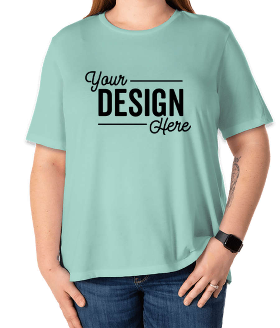 Bella + Canvas Women's Tri-Blend T-shirt in Dusty Blue Tri-Blend