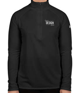 Under Armour Women's Tech Quarter Zip Performance Shirt - Color: Black
