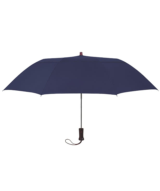 44" Arc Telescopic Folding Wood Handle Umbrella