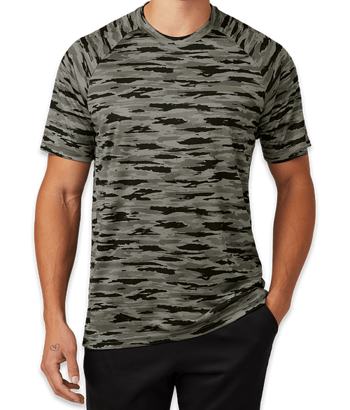 Sport-Tek Drift Camo Performance Shirt in Black