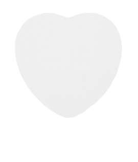 3M Heart Post-it® Note - 25 sheets/pad - Color: Recycled White
