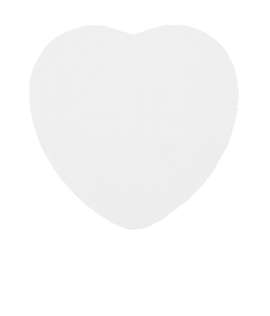 3M Heart Post-it® Note - 50 sheets/pad - Color: Recycled White