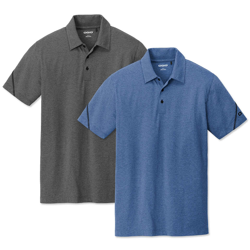 OGIO Tread Pinpoint Dot Performance Polo