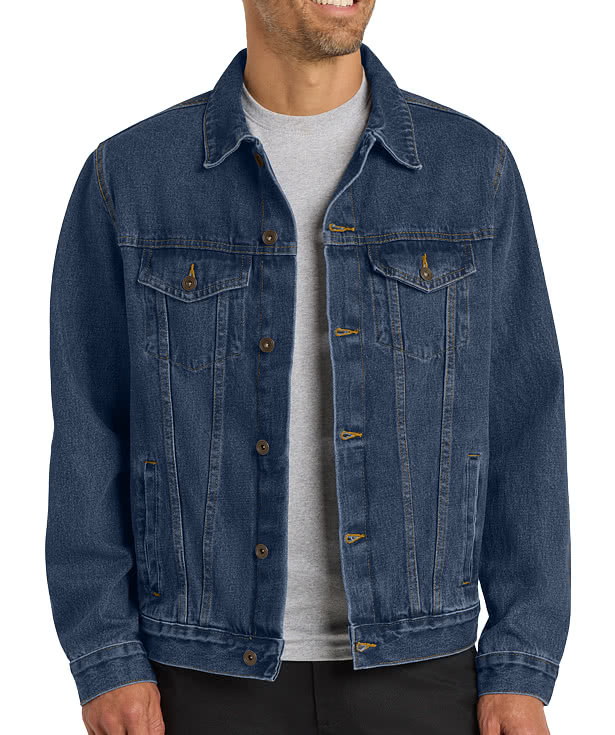 Port Authority Garment Washed Indigo Denim Jacket