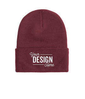 Port & Company Cuff Beanie - Color: Maroon