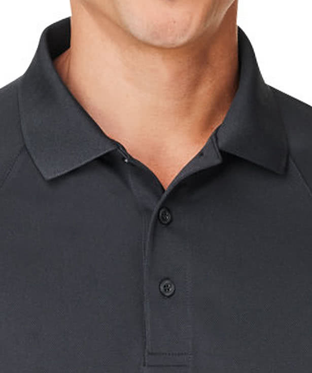 Harriton Charge Snag & Soil Protect Long Sleeve Performance Polo - Embroidered
