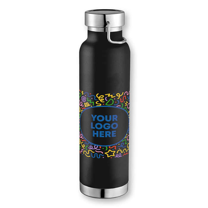 Confetti 22 oz. Thor Copper Vacuum Insulated Water Bottle