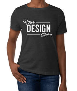 Bella + Canvas Women's Jersey T-shirt - Color: Black Heather