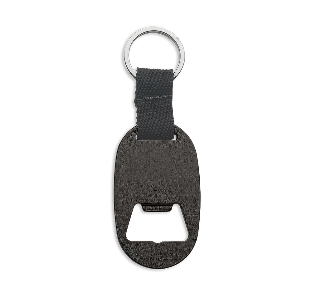 Laser Engraved Metal Keychain with Bottle Opener-default