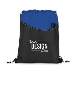Rivers Non-Woven Drawstring Bag - Color: Royal