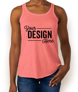 Bella + Canvas Women's Flowy Racerback Tank - Color: Coral