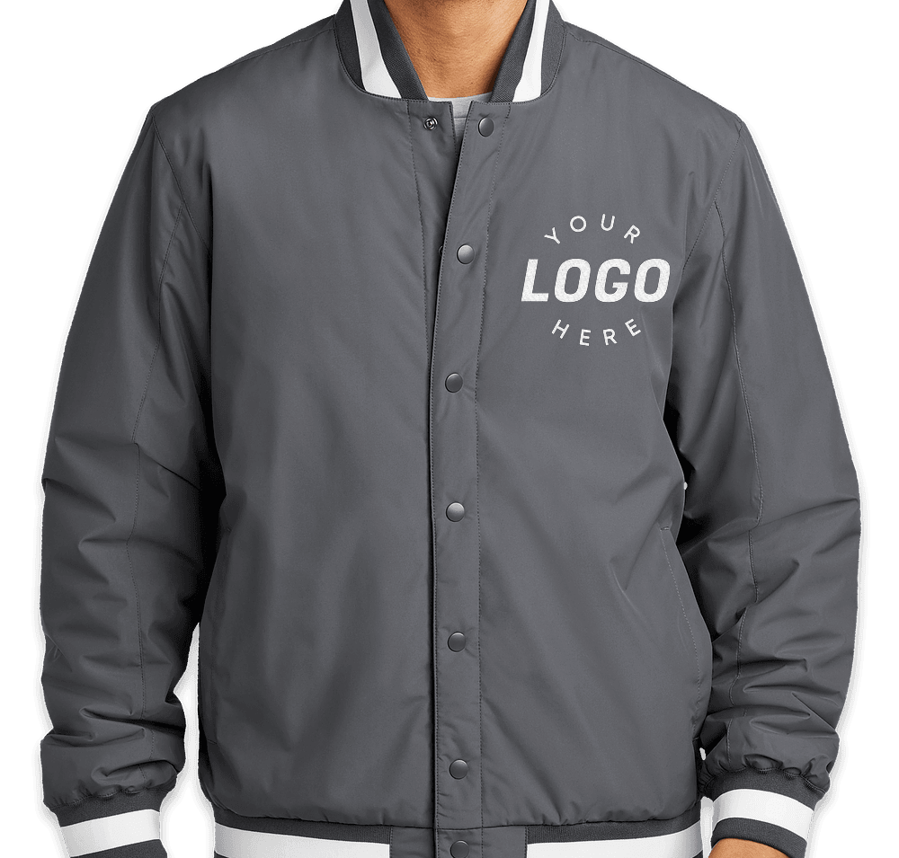 Custom Sport-Tek Varsity Insulated Jacket - Design Insulated Custom Sport-Tek Varsity Insulated Jacket - Design Insulated