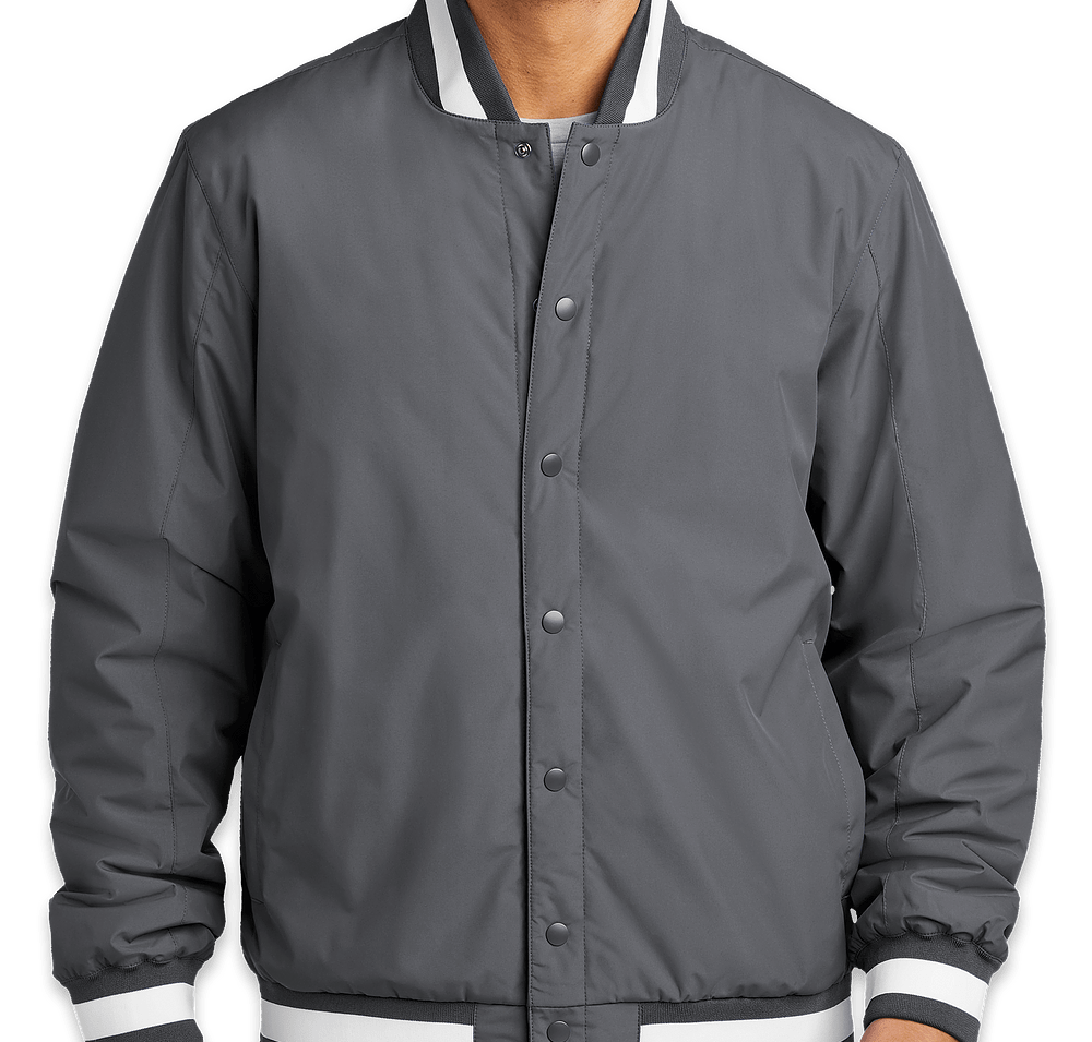 Sport-Tek Varsity Insulated Jacket - Printed-default