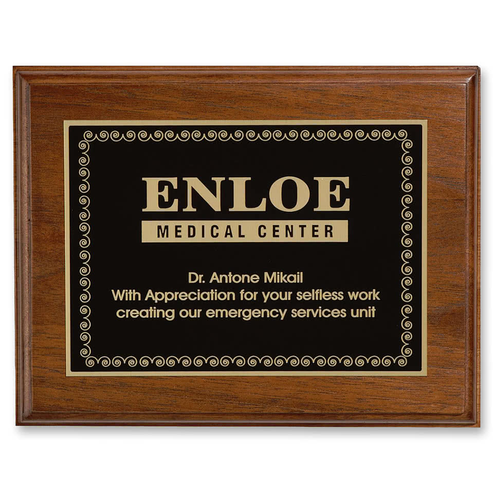 Ashford Small Plaque Award