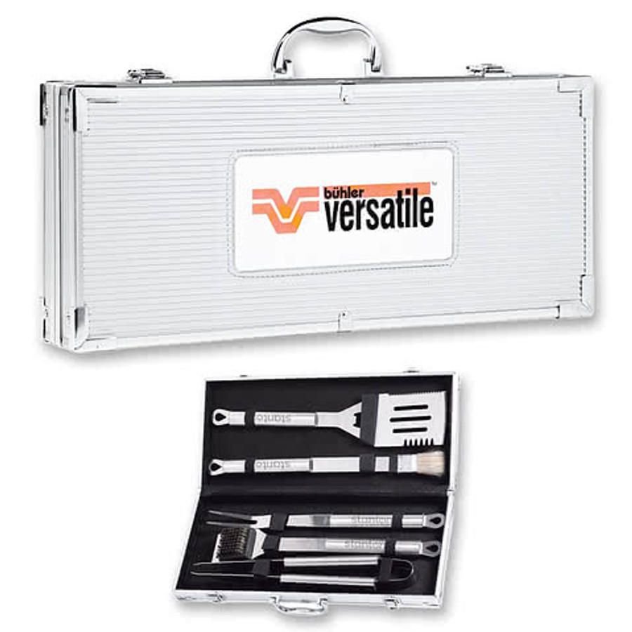 Chef BBQ Set - 5pc in Silver