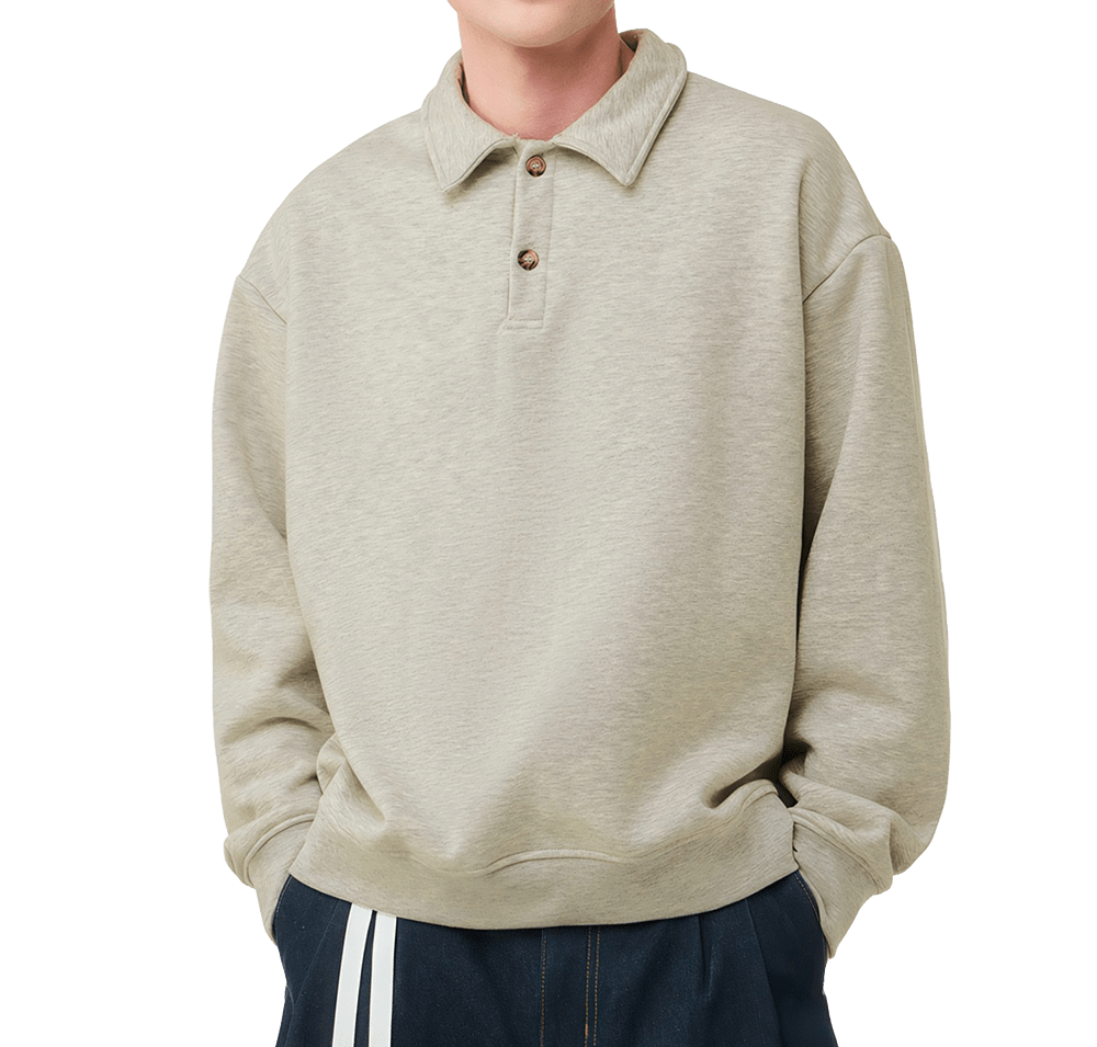 Bella + Canvas Heavyweight Polo Sweatshirt-default