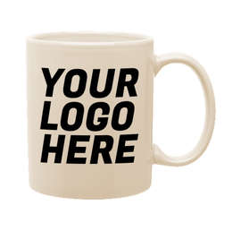Full Color 11 oz. Ceramic Mug - Color: Almond