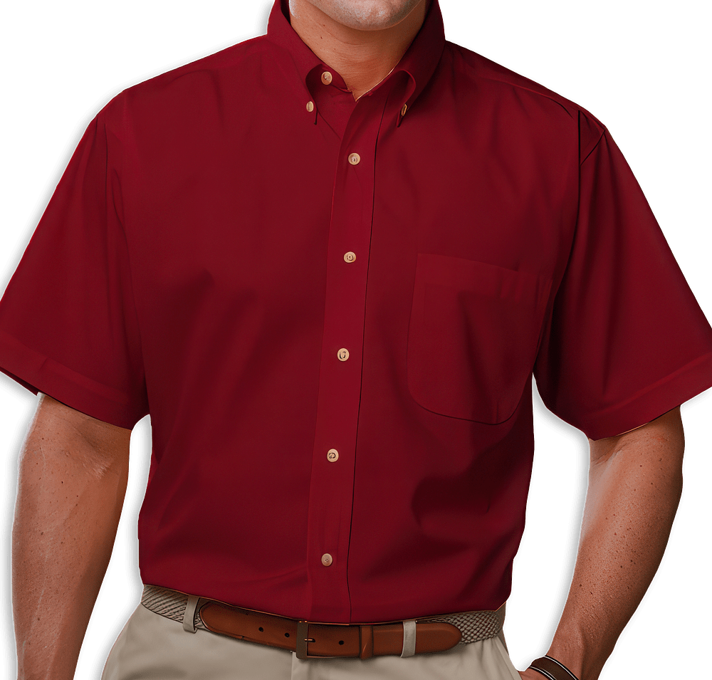 Blue Generation Scotchgard Short Sleeve Dress Shirt - Printed-default