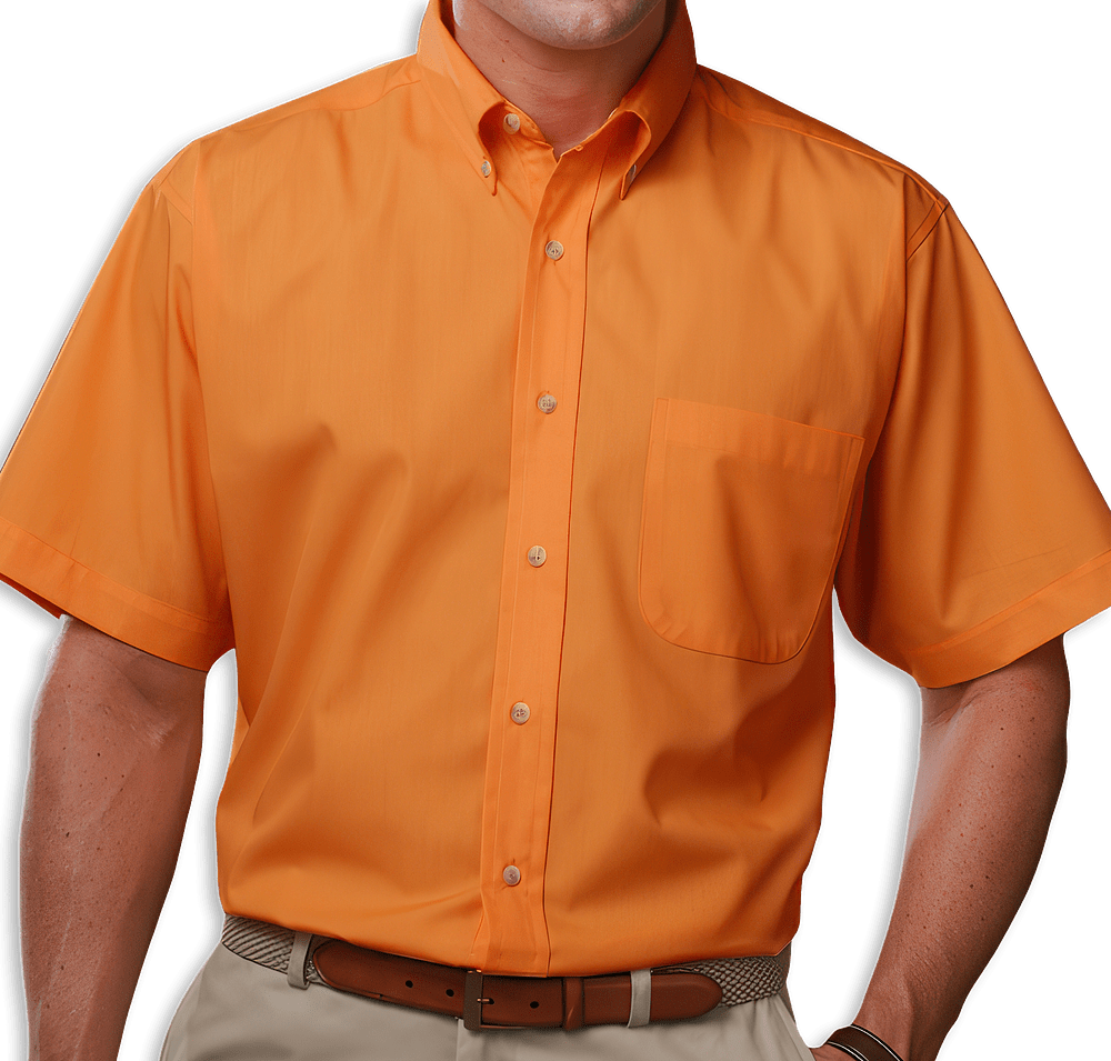Blue Generation Scotchgard Short Sleeve Dress Shirt - Printed-default