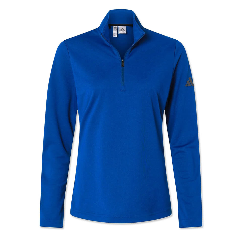 Adidas Women's Lightweight Recycled Quarter Zip Performance Shirt