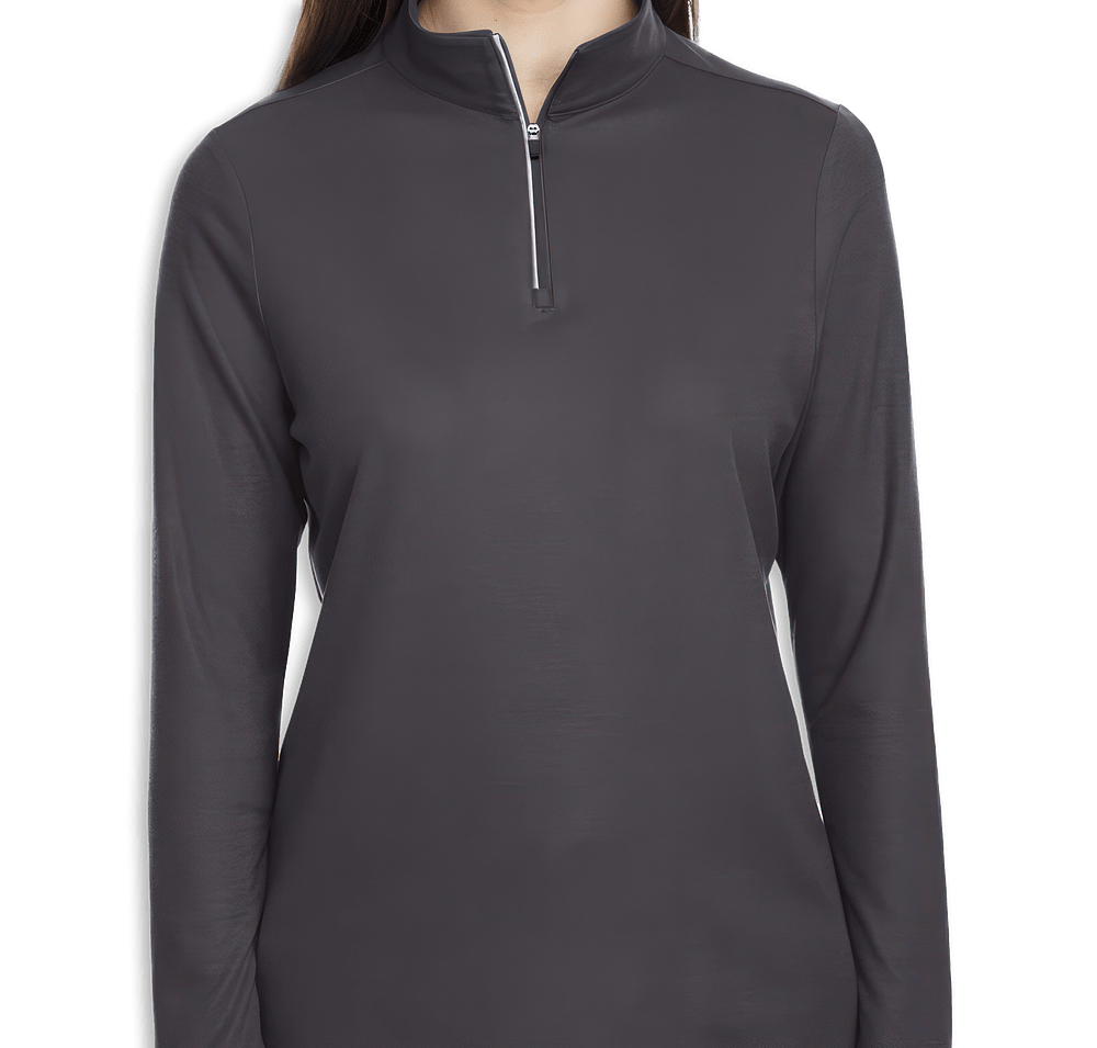 Core 365 Women's Fusion ChromaSoft Pique Quarter Zip Sweatshirt - Embroidered-default
